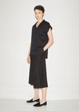 Open-Necked Button Front Shirt