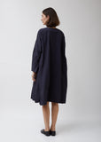 Pyj Rouch Dress in Navy