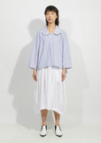 Cotton Broadcloth Stripe Blouse