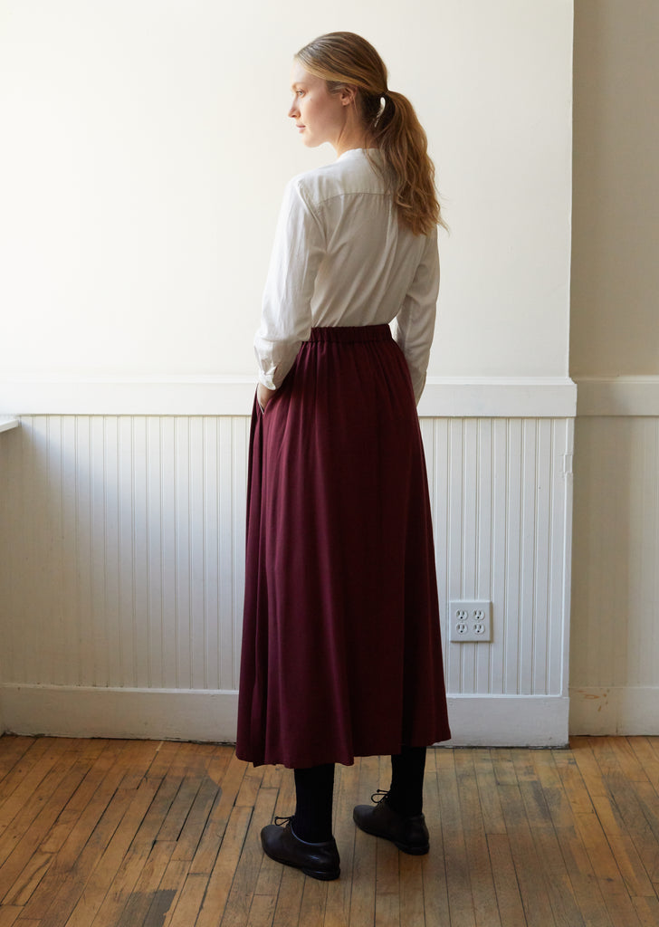 Women Rayon Twill Piped Pocket Flared Skirt