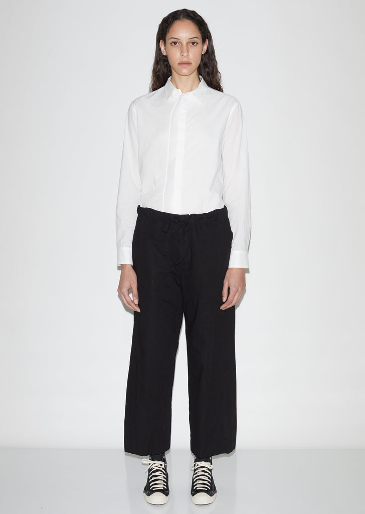 Cotton & Linen Drawstring Trousers