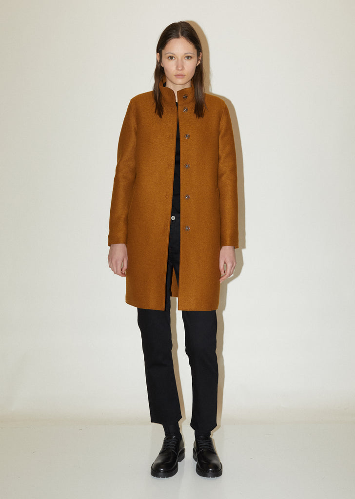 Wool Cocoon Coat