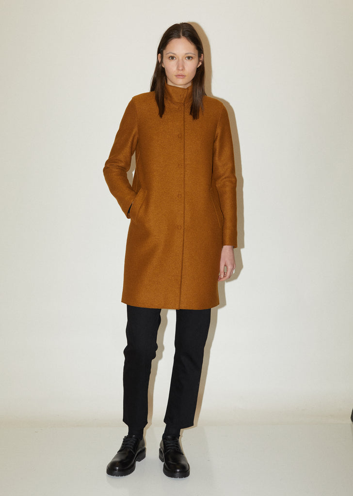 Wool Cocoon Coat
