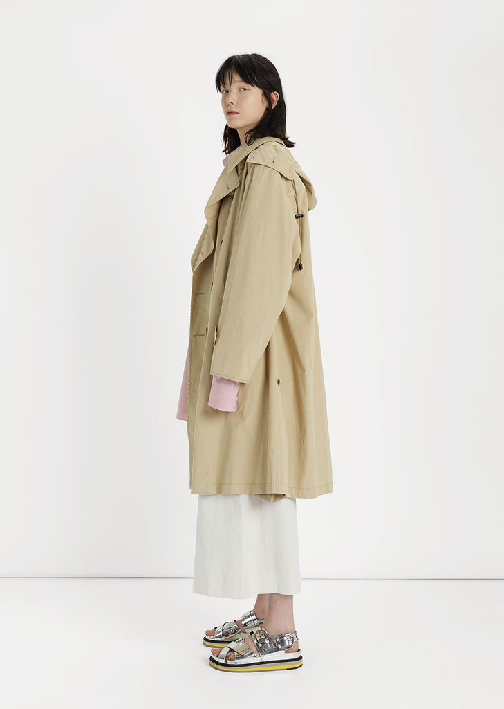 Convertible Popeline Trench Dress