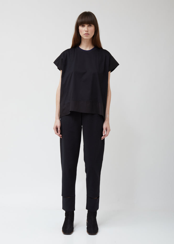Tadou Jersey And Popline Top