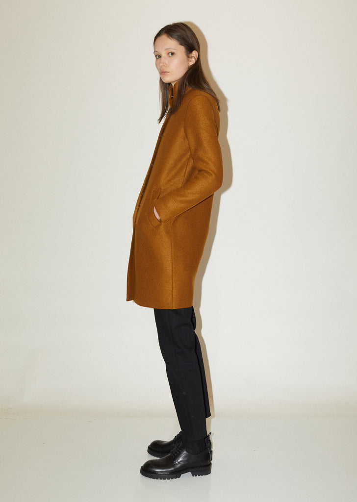 Wool Cocoon Coat