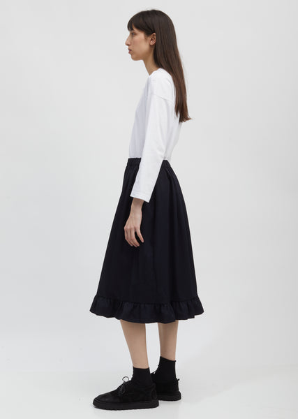 Ruffled Hem Drawstring Skirt – La Garçonne