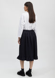 Ruffled Hem Drawstring Skirt