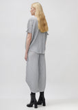 Pleated Angled Blouse