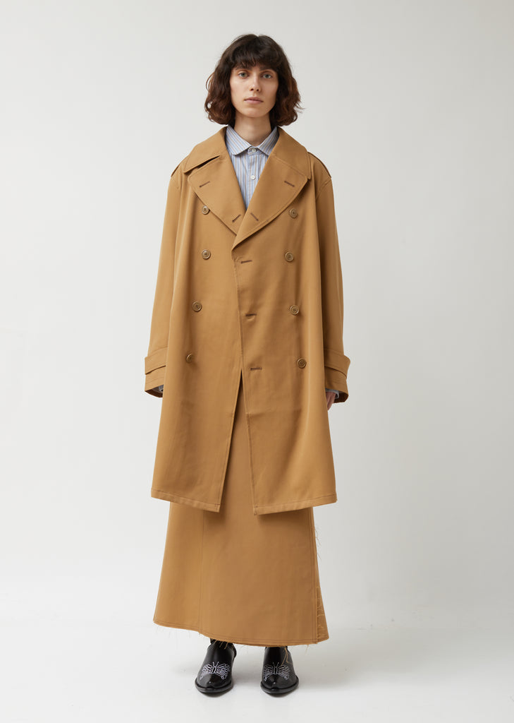 Wool Twill Trench Coat