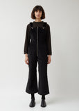 Velveteen Flared Overall One Piece