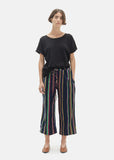 Striped Wool Drawstring Trouser