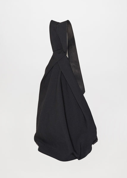 Wrinkle Gabardine Drape Backpack by Yohji Yamamoto - La