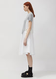 Cotton Knit Hybrid Shirtdress