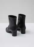 Black Pull On Ankle Boot