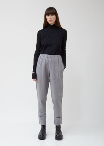 Provin Washed Denim Wool Trousers