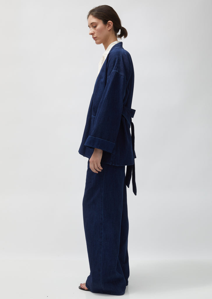 Calvary Cotton Denim Kimono Jacket