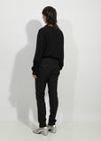 Wool Blend Flat Front Trousers