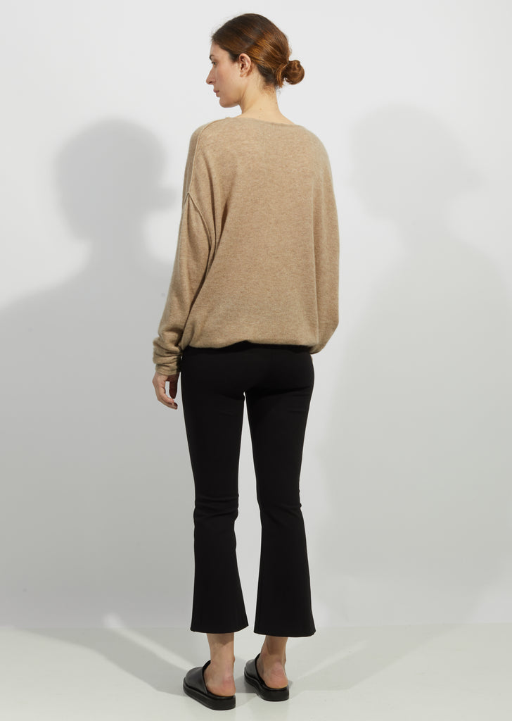 Viscose Blend Flared Pants