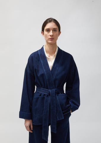 Calvary Cotton Denim Kimono Jacket