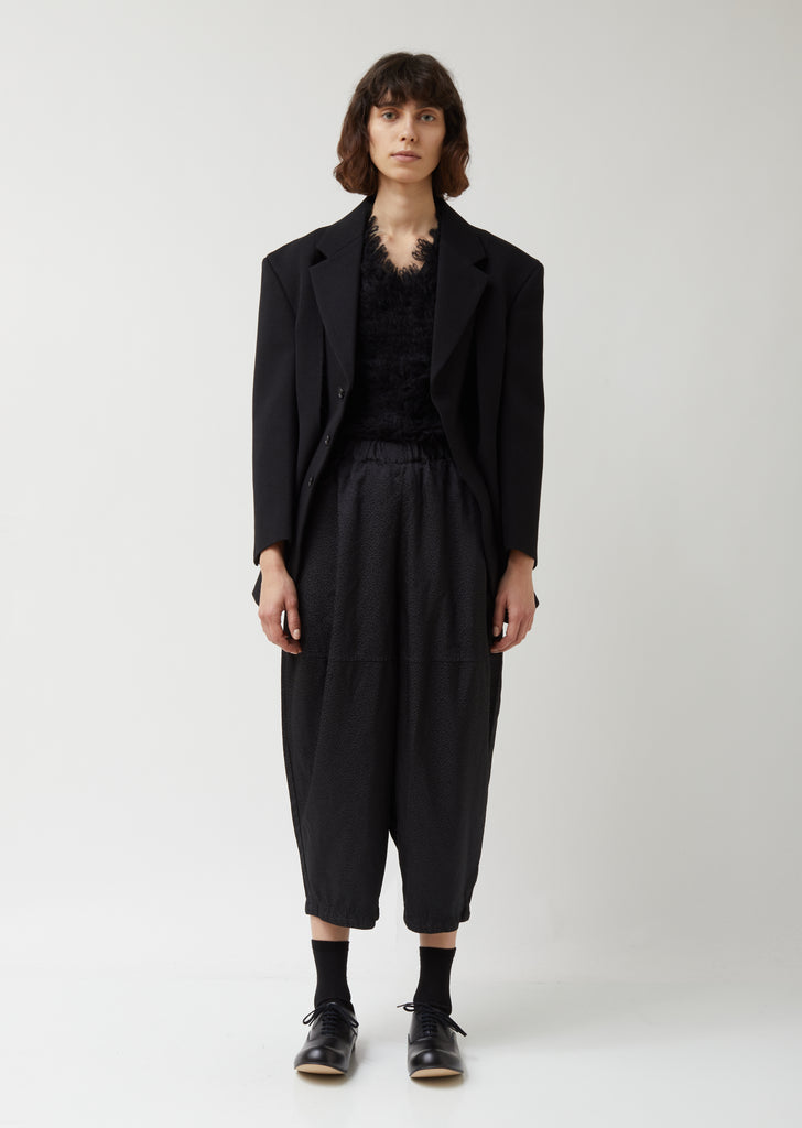 Wool Polyester Tweed Thick Gabardine Jacket