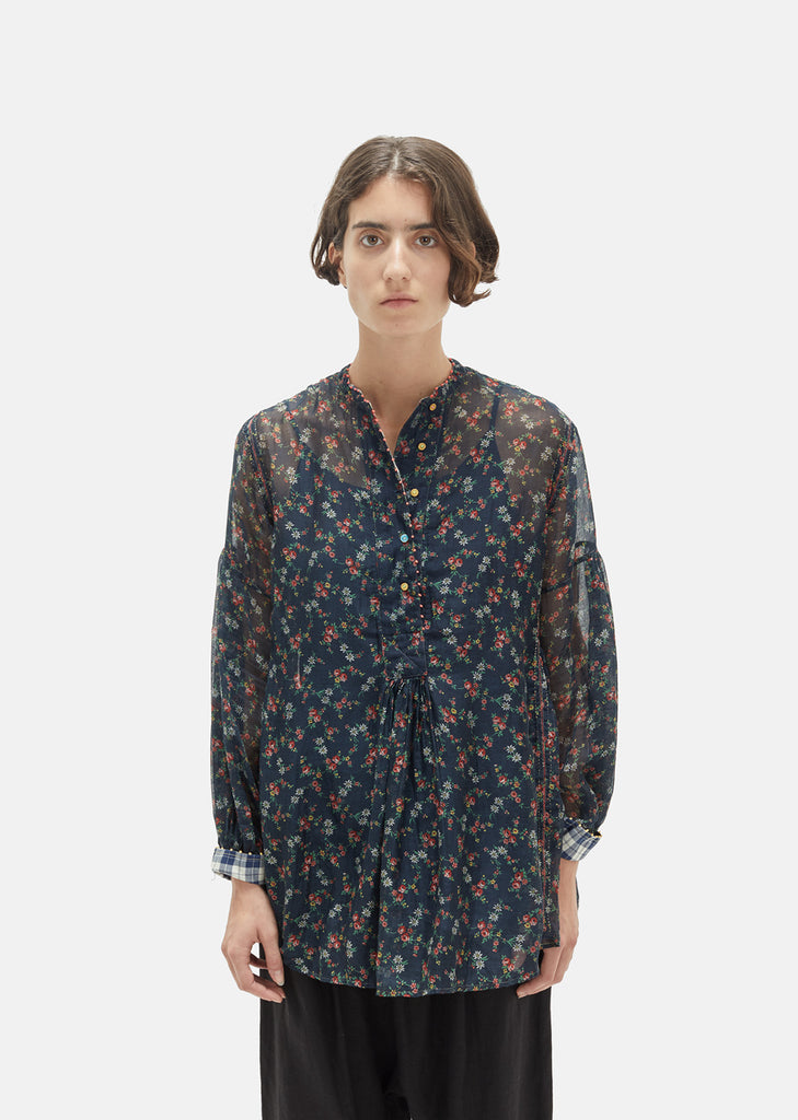 Printed Cotton Silk Shirt