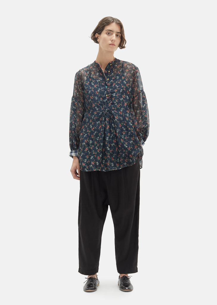 Printed Cotton Silk Shirt
