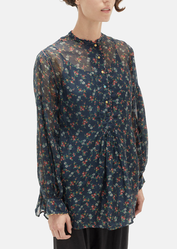 Printed Cotton Silk Shirt