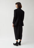 Wool Polyester Tweed Thick Gabardine Jacket