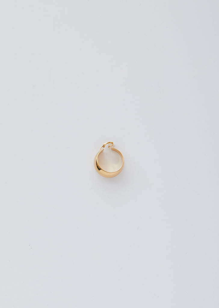 Gold Chunky Creole Single Earring