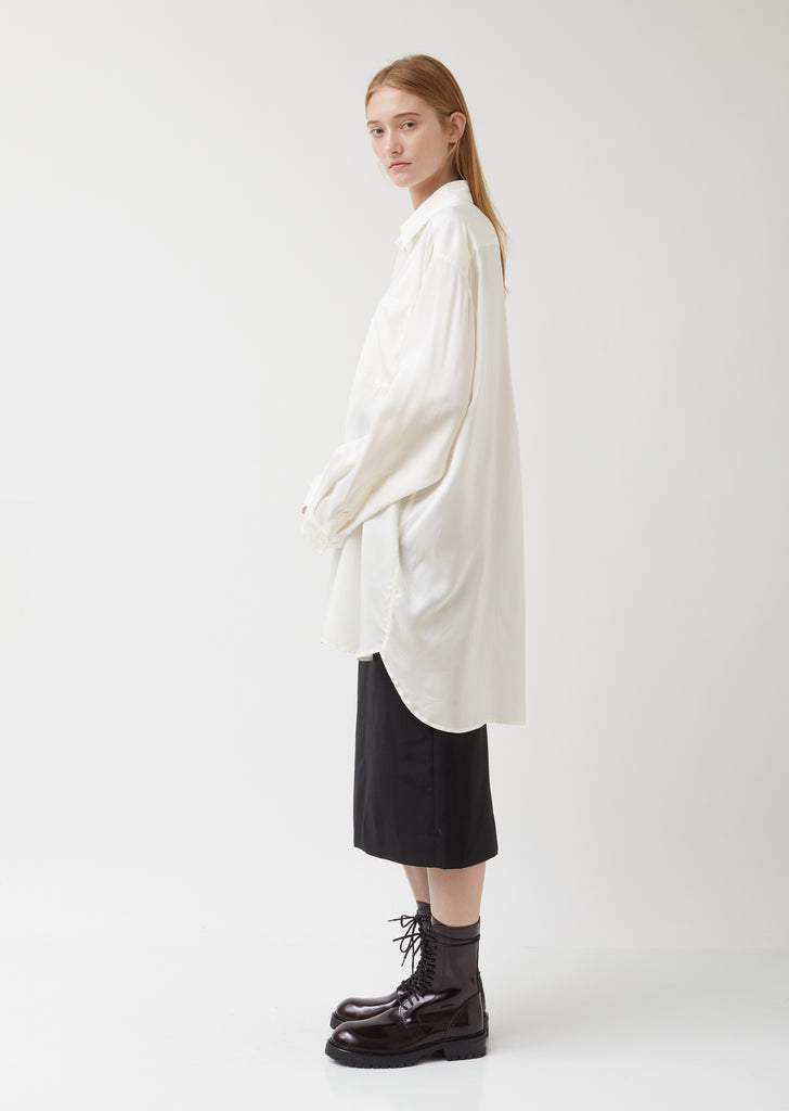 Oversized Silk Shirt