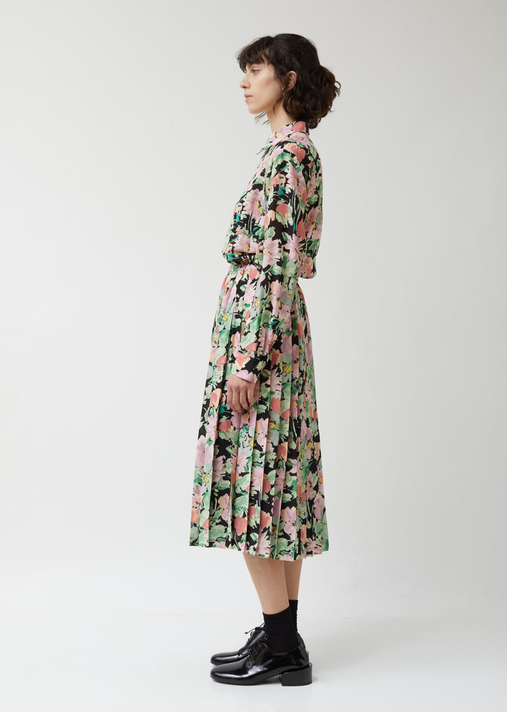 Viscose Georgette Flower Pattern Skirt