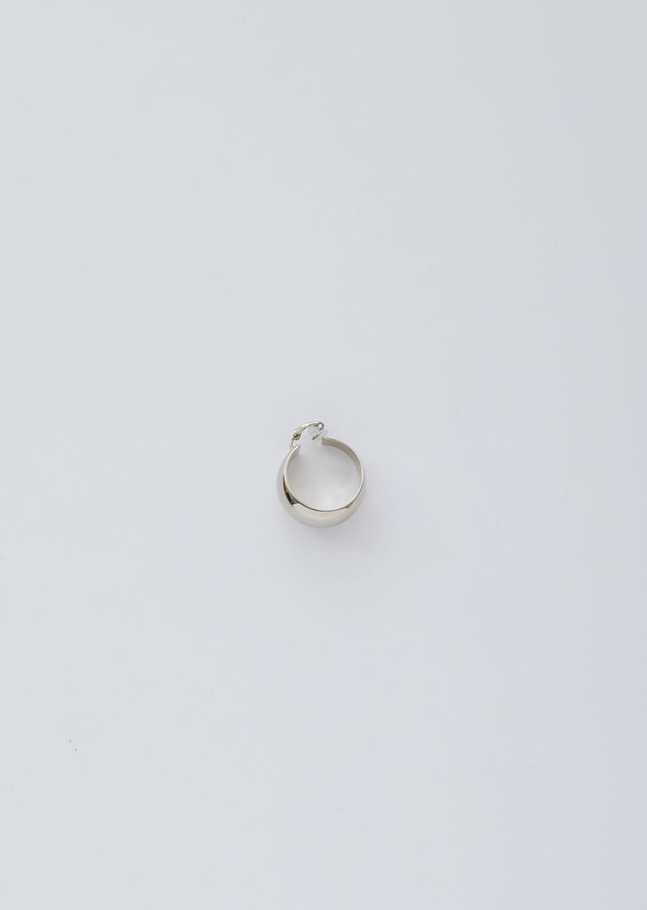 Silver Chunky Creole Single Earring