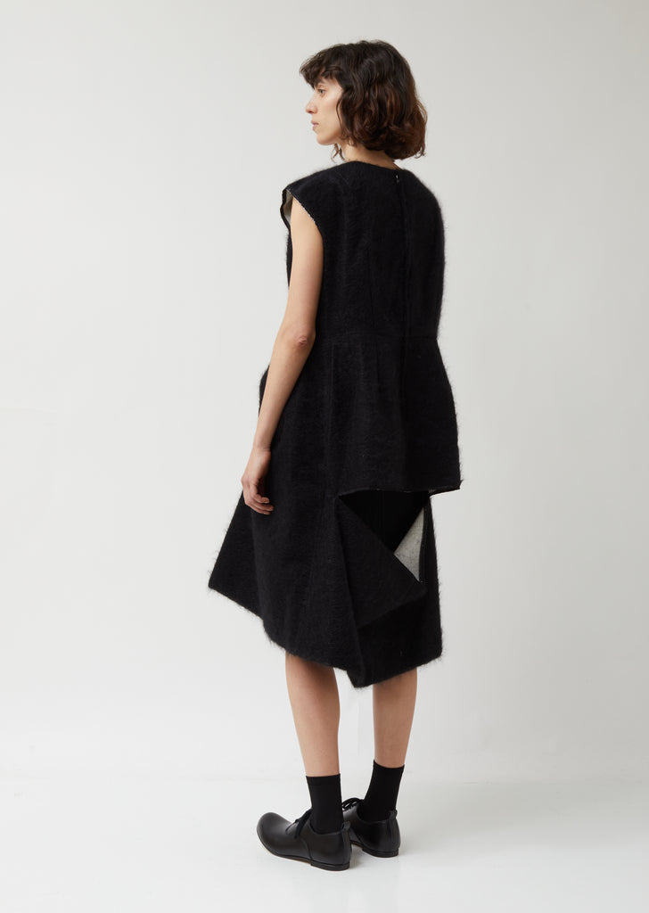Wool Nylon Synthetic Fur Dress