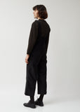 Velveteen Flared Overall One Piece