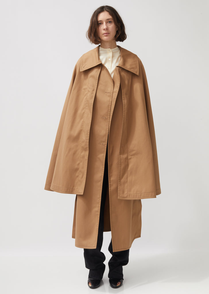 Trench Cotton Cape Coat
