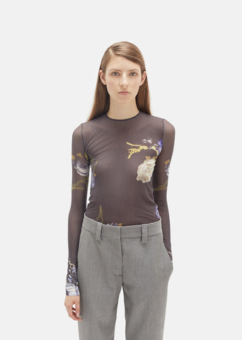 Niala Long Sleeve Flower Top