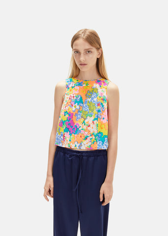 Pillow Flower Print Blouse