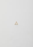 15MM 3D TRIANGLE EARRING WITH DIAMONDS
