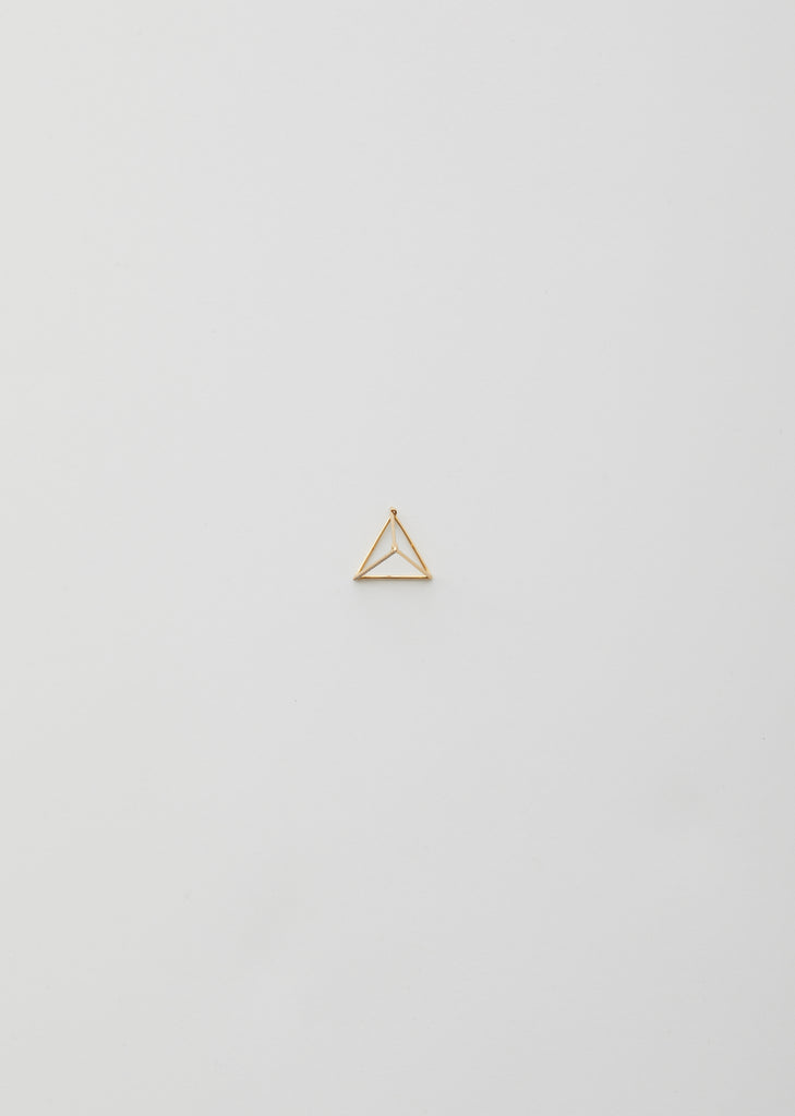 3D Diamond Triangle Earrings 02 15mm