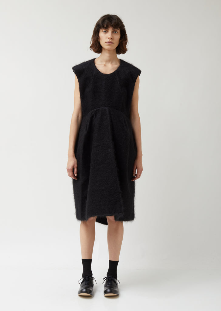 Wool Nylon Synthetic Fur Dress