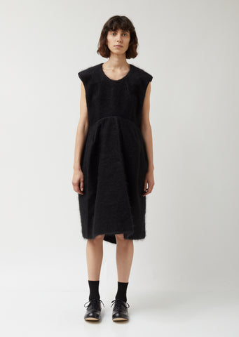 Wool Nylon Synthetic Fur Dress
