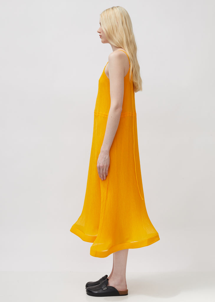 Trumpet Hem Pleat Dress