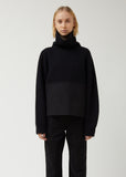 Turtleneck with Garment Dyed Panel