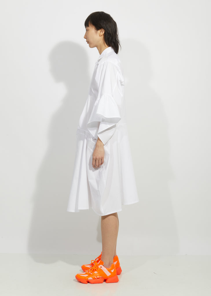 Cotton Broad Button Down Dress