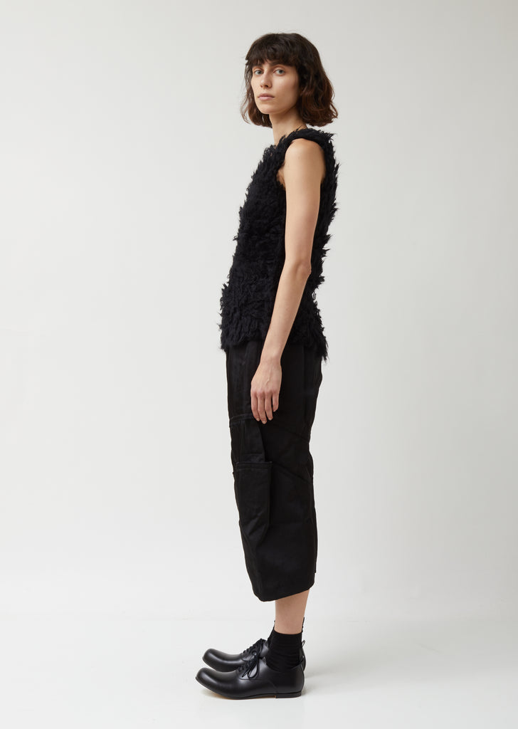 Worsted Yarn Wool Mohair Loop Stitch Top