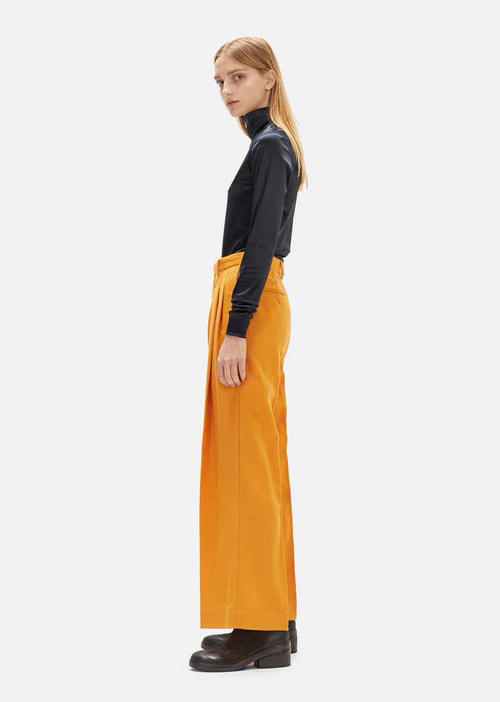 Wool Pleat Trousers