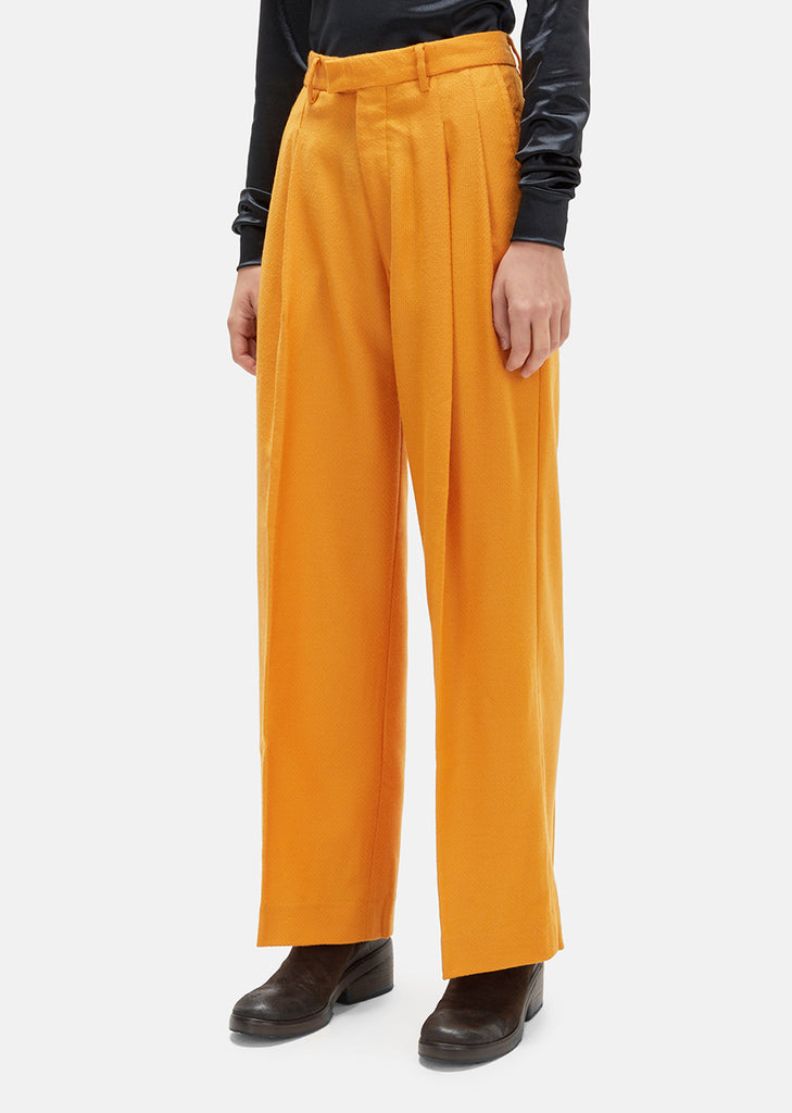 Wool Pleat Trousers