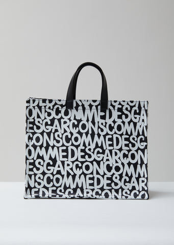 Printed Synthetic Leather Tote Bag