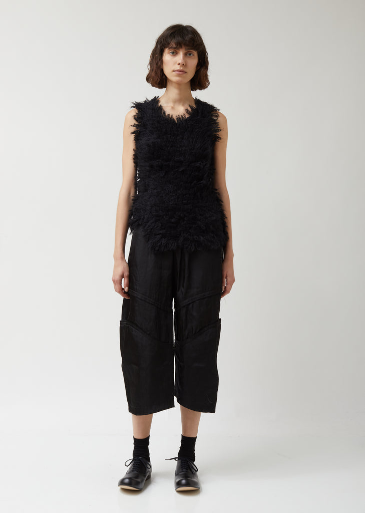 Worsted Yarn Wool Mohair Loop Stitch Top